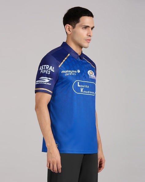 SKECHERS Mumbai Indians IPL Fan Jersey (स्केचर्स मुंबई इंडियन्स आयपीएल फॅन जर्सी)
