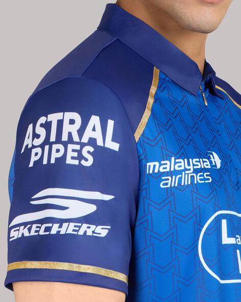 SKECHERS Mumbai Indians IPL Fan Jersey (स्केचर्स मुंबई इंडियन्स आयपीएल फॅन जर्सी)