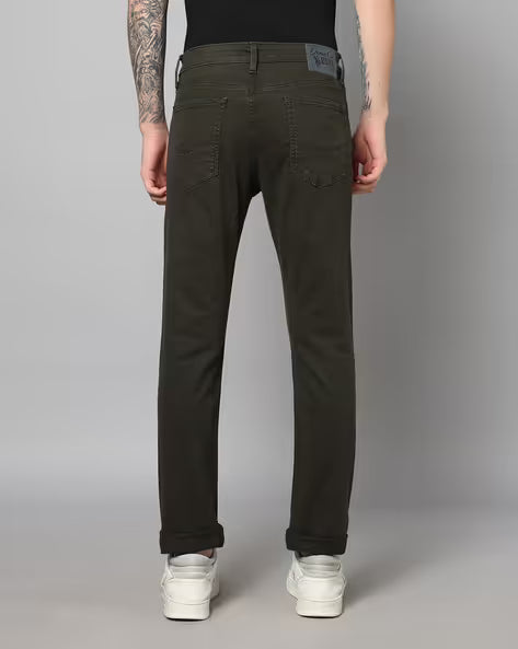 U.S. Polo Assn. Men Overdyed Brandon Slim Tapered Jeans (यू.एस. पोलो ब्रँडन स्लिम टेपर्ड जीन्स)