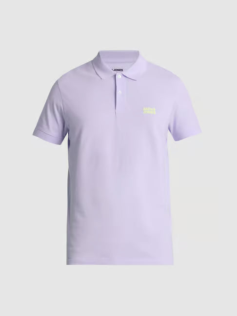 Jack & Jones Orchid Cotton Slim Fit Polo T-Shirt (जॅक अँड जोन्स ऑर्किड कॉटन स्लिम फिट पोलो टी-शर्ट)