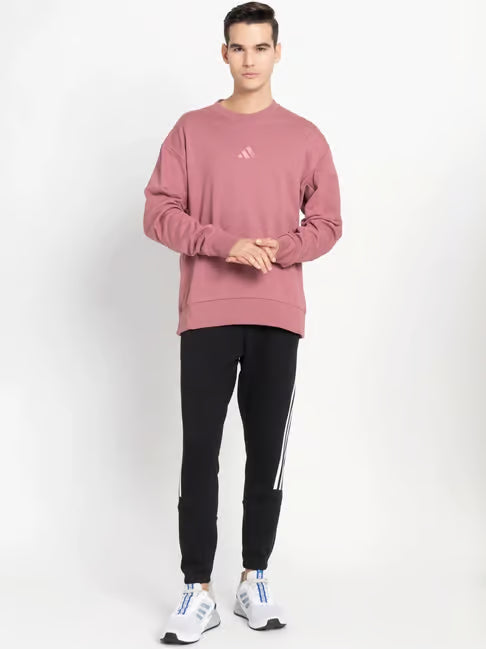 Adidas Pink Regular Fit Sweatshirt (ॲडिडास गुलाबी रेग्युलर फिट स्वेटशर्ट)