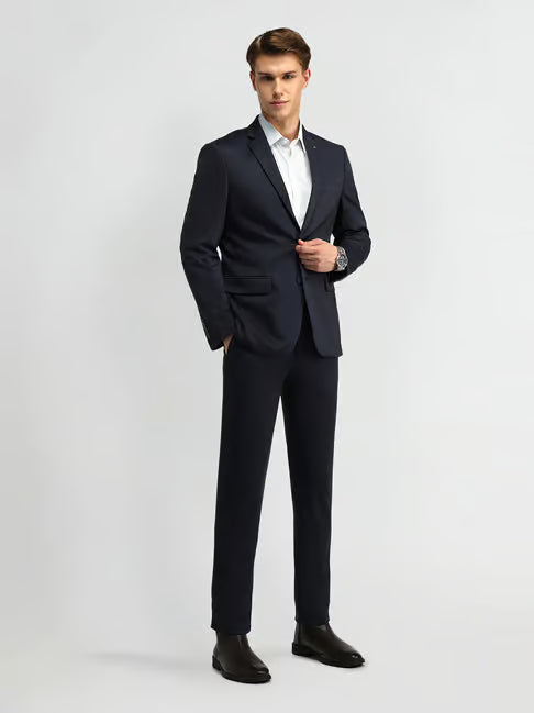 Arrow Blue Nylon Slim Fit Formal Suit