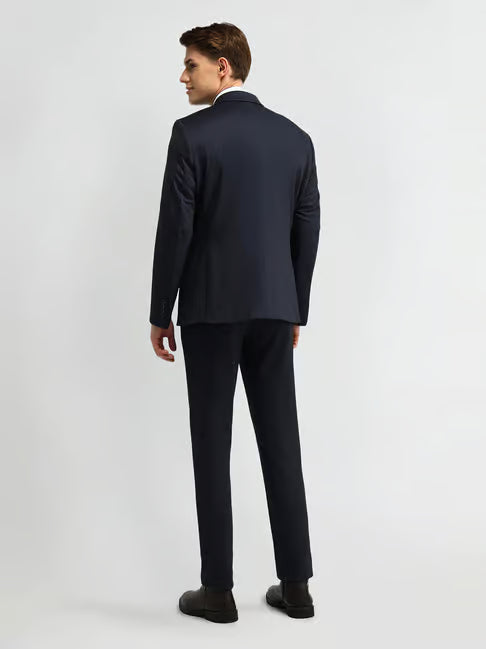 Arrow Blue Nylon Slim Fit Formal Suit