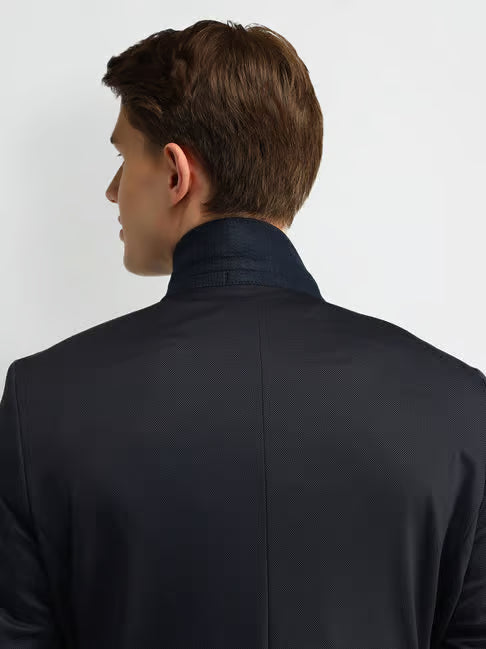 Arrow Blue Nylon Slim Fit Formal Suit