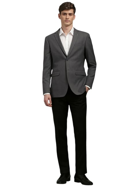 Louis Philippe Grey Slim Fit Blazer (लुई फिलिप ग्रे स्लिम-फिट ब्लेझर)