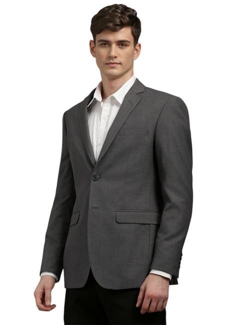 Louis Philippe Grey Slim Fit Blazer (लुई फिलिप ग्रे स्लिम-फिट ब्लेझर)