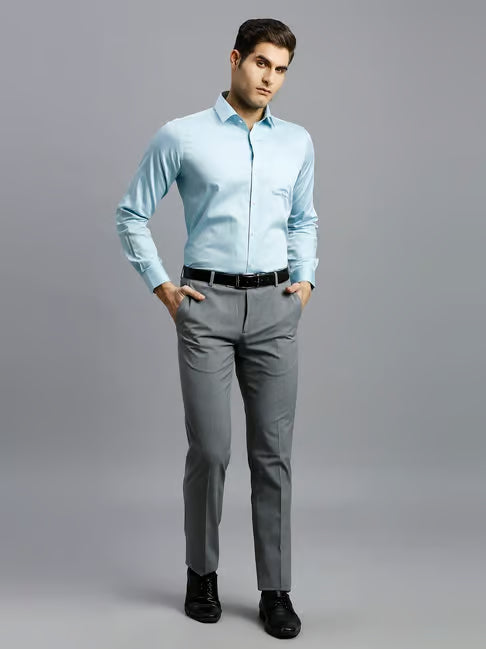 Reid & Taylor Cotton Regular fit Solid Shirt (रीड अँड टेलर रेग्युलर फिट सॉलिड शर्ट)