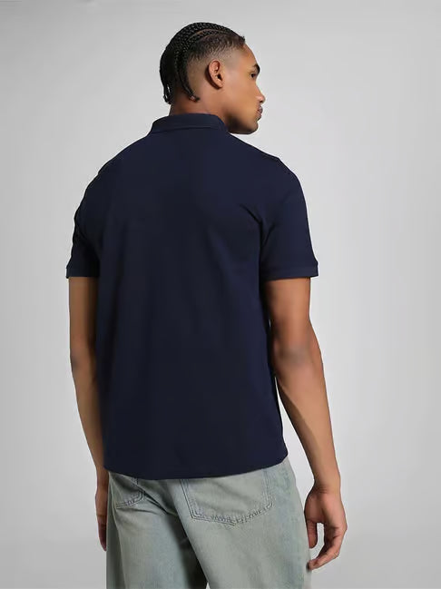 Puma Blue Cotton Regular Fit Polo T-Shirts (पुमा कॉटन रेग्युलर फिट पोलो टी-शर्ट्स)