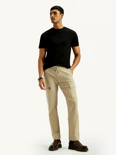 Levi's Men's Beige Slim Fit Cargo (लीव्हाईस स्लिम-फिट कार्गो)