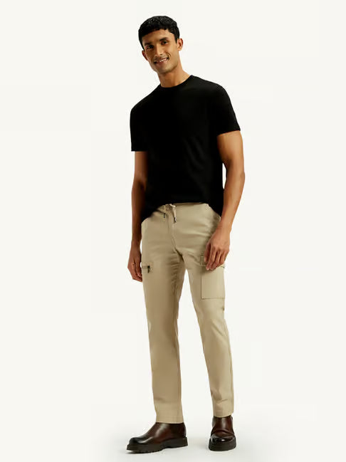 Levi's Men's Beige Slim Fit Cargo (लीव्हाईस स्लिम-फिट कार्गो)