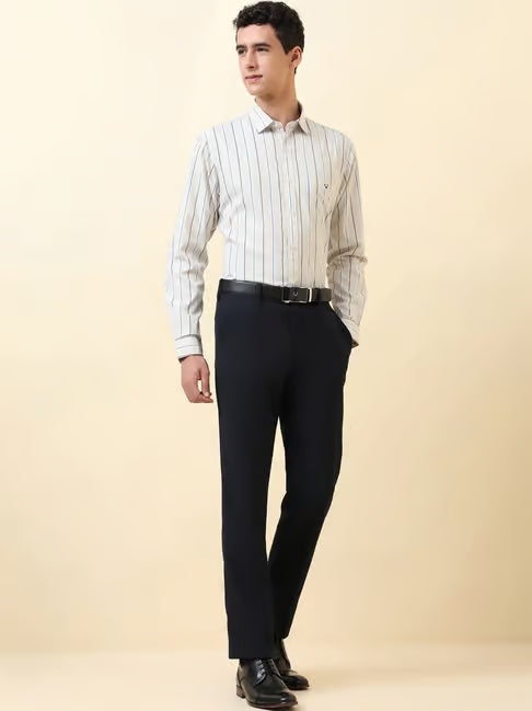Allen Solly Cotton Regular Fit Striped Shirt (ॲलन सॉली कॉटन रेग्युलर फिट शर्ट)