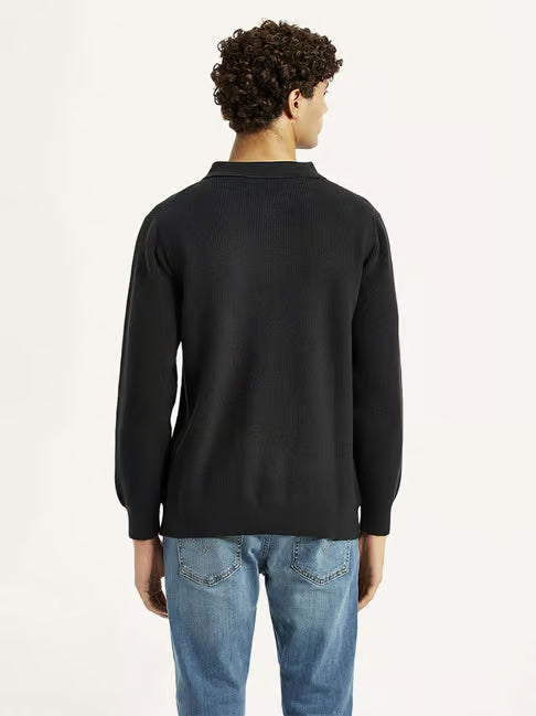 Levi's Black Slim Fit Sweater (लीव्हाईस स्लिम-फिट स्वेटर)