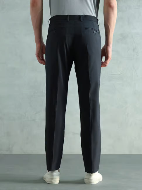 Arrow Navy Blue Slim Fit Chinos (ॲरो नेव्ही ब्लू स्लिम फिट चिनोज)