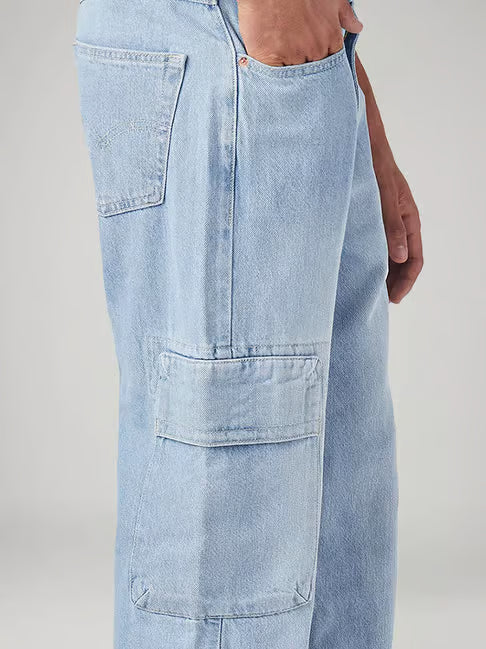 Levi's Light Blue Loose Fit Mid Rise Cargo (लीव्हाईस लूज फिट मिड राइज कार्गो)
