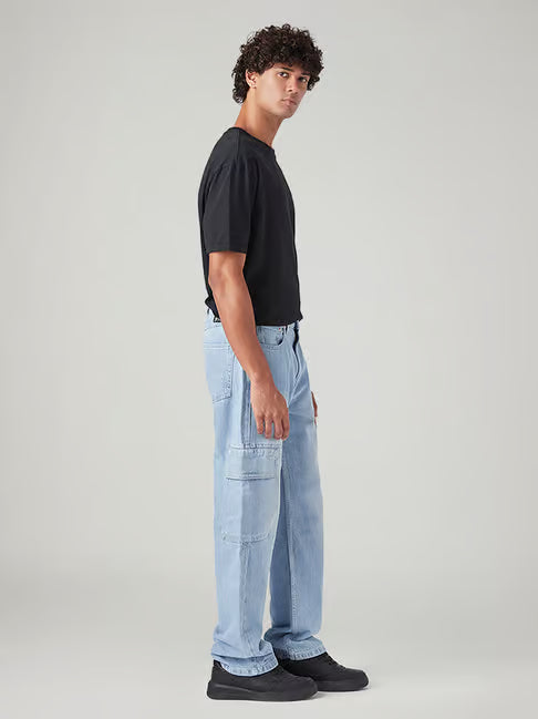 Levi's Light Blue Loose Fit Mid Rise Cargo (लीव्हाईस लूज फिट मिड राइज कार्गो)