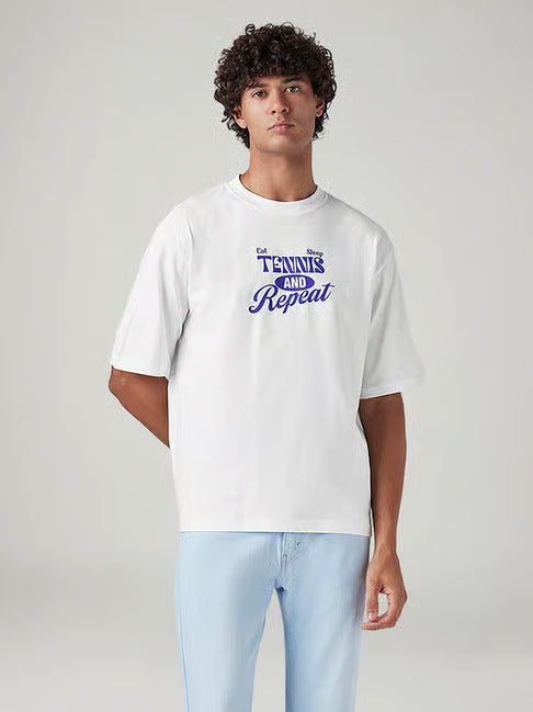 Levi's Graphic Print Loose Fit T-Shirt (लीवाईज ग्राफिक प्रिंट लूज फिट टी-शर्ट)