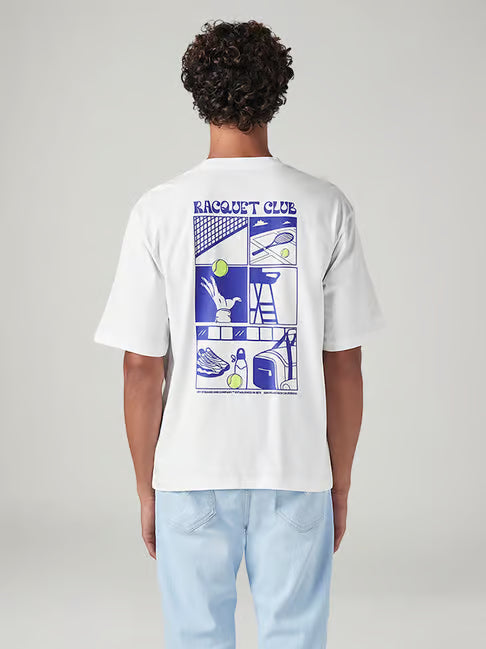 Levi's Graphic Print Loose Fit T-Shirt (लीवाईज ग्राफिक प्रिंट लूज फिट टी-शर्ट)