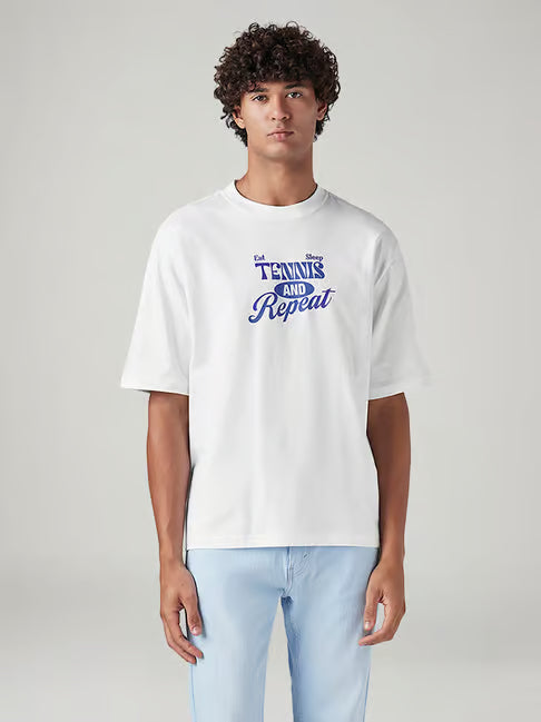 Levi's Graphic Print Loose Fit T-Shirt (लीवाईज ग्राफिक प्रिंट लूज फिट टी-शर्ट)