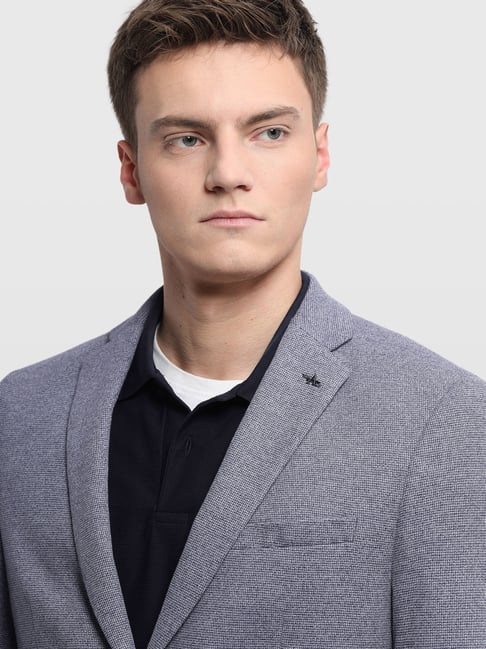 Arrow Grey Slim Fit Blazer (ॲरो ग्रे स्लिम-फिट ब्लेझर)