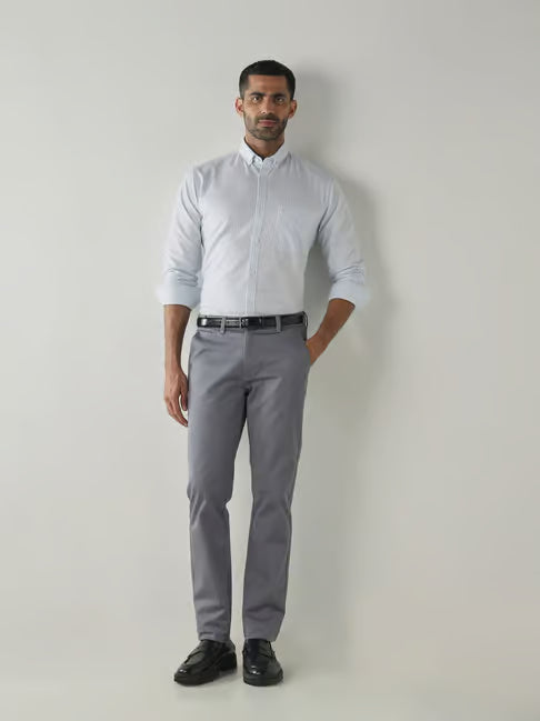 Reid & Taylor Cotton Regular Fit Trousers (रीड अँड टेलर कॉटन रेग्युलर फिट ट्राउझर्स)