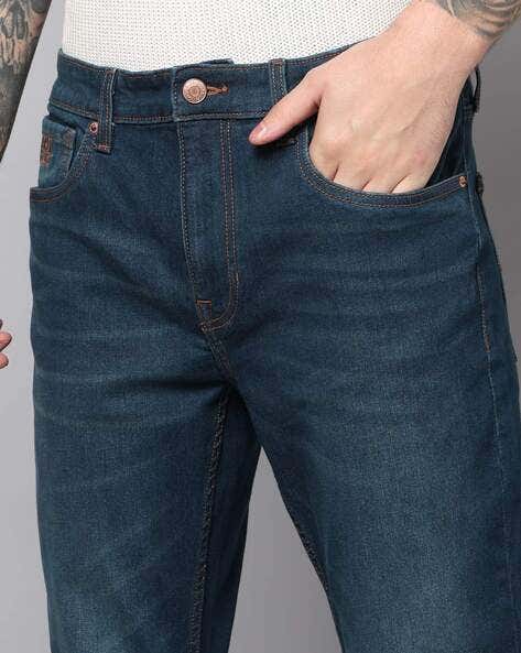 U.S. Polo Assn Men Mid Rise Straight Fit Jeans (यू.एस. पोलो असोसिएशन पुरुषांची मिड राइज स्ट्रेट फिट जीन्स)