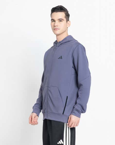 ADIDAS D4T Regular Fit Full-Zip Hooded Jacket