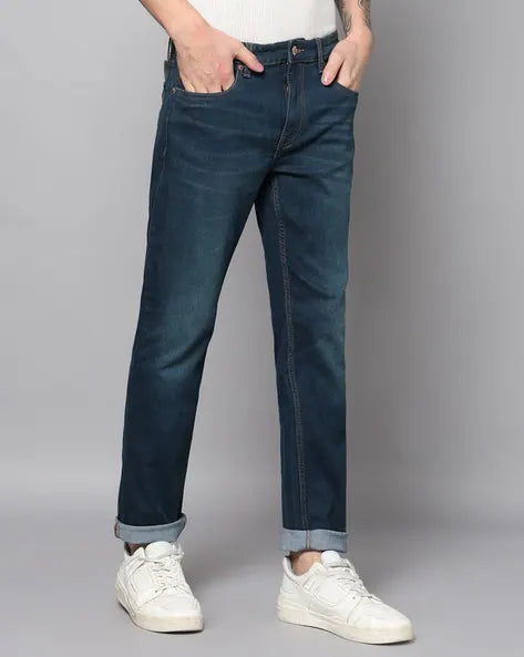 U.S. Polo Assn Men Mid Rise Straight Fit Jeans (यू.एस. पोलो असोसिएशन पुरुषांची मिड राइज स्ट्रेट फिट जीन्स)