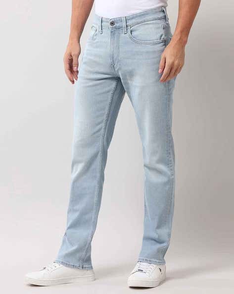 U.S. Polo Assn. Men Mid Rise Straight Jeans (यू.एस. पोलो असोसिएशन पुरुषांची मिड-राईज स्ट्रेट जीन्स)