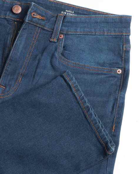 U.S. Polo Assn Men Mid Rise Straight Fit Jeans (यू.एस. पोलो असोसिएशन पुरुषांची मिड राइज स्ट्रेट फिट जीन्स)