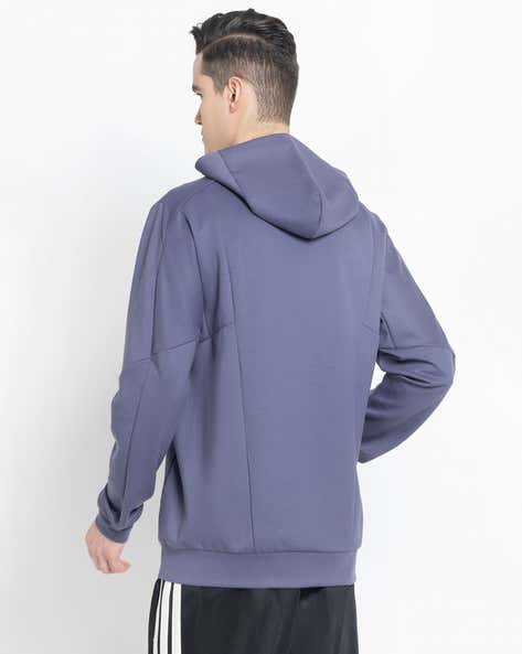 ADIDAS D4T Regular Fit Full-Zip Hooded Jacket