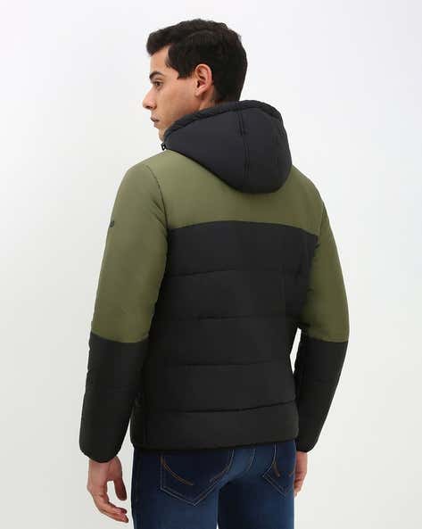 ALLEN SOLLY Men Regular Fit Colour-Block Zip-Front Jacket