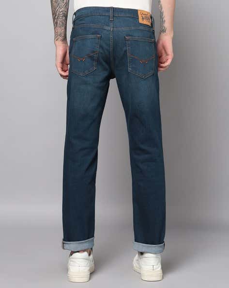U.S. Polo Assn Men Mid Rise Straight Fit Jeans (यू.एस. पोलो असोसिएशन पुरुषांची मिड राइज स्ट्रेट फिट जीन्स)