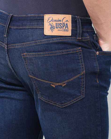 U.S. Polo Assn. Men Mid-Rise Tapered Fit Jeans (यू.एस. पोलो असोसिएशन पुरुषांची मिड-राईज टेपर्ड फिट जीन्स)