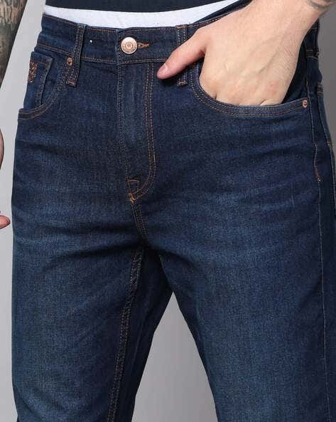 U.S. Polo Assn. Men Mid-Rise Tapered Fit Jeans (यू.एस. पोलो असोसिएशन पुरुषांची मिड-राईज टेपर्ड फिट जीन्स)