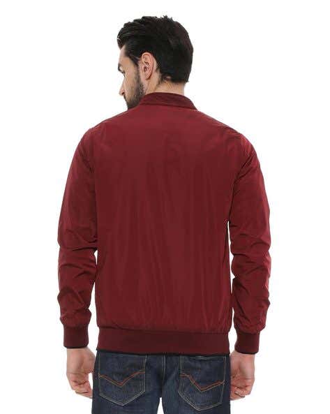 ALLEN SOLLY Biker Jacket with Welt Pockets