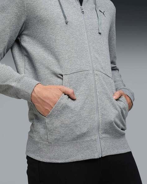 PUMA Essentials Men's Rubber Print Full-Zip Hoodie
