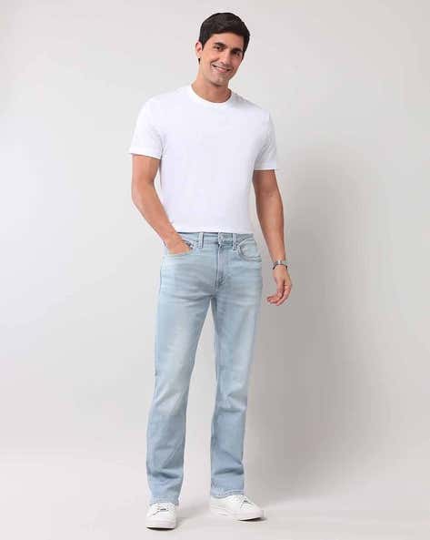 U.S. Polo Assn. Men Mid Rise Straight Jeans (यू.एस. पोलो असोसिएशन पुरुषांची मिड-राईज स्ट्रेट जीन्स)
