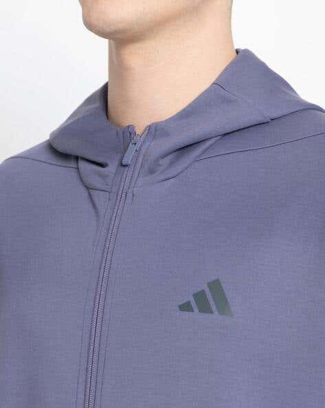 ADIDAS D4T Regular Fit Full-Zip Hooded Jacket