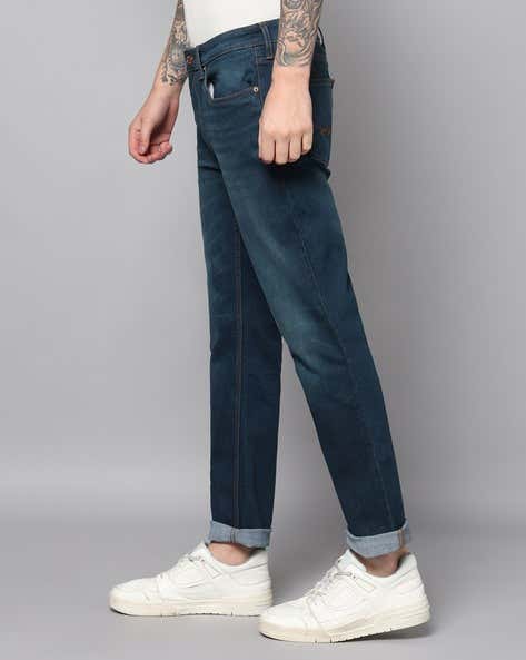 U.S. Polo Assn Men Mid Rise Straight Fit Jeans (यू.एस. पोलो असोसिएशन पुरुषांची मिड राइज स्ट्रेट फिट जीन्स)